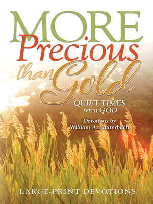cover image of More Precious Than Gold
